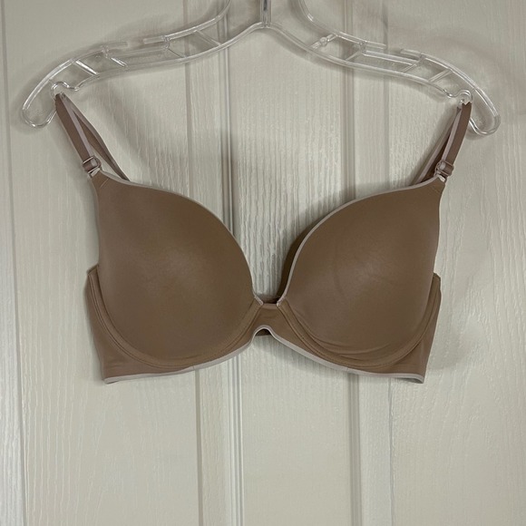 Warners Elements of Bliss Lift T-Shirt Bra 38C Beige Underwire Padded - Picture 1 of 7